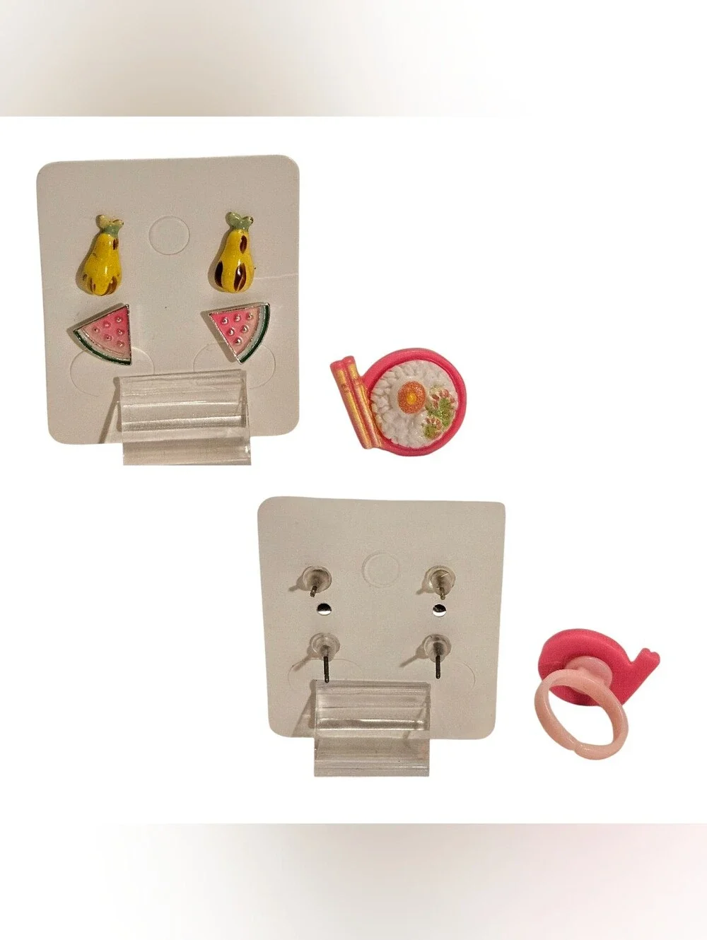 Hearts And Flowers Girl's Pink, Yellow, Green & Purple Jewelry Bundle (10 Items)